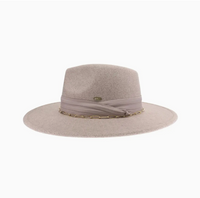 Pleated Band Felt Hat