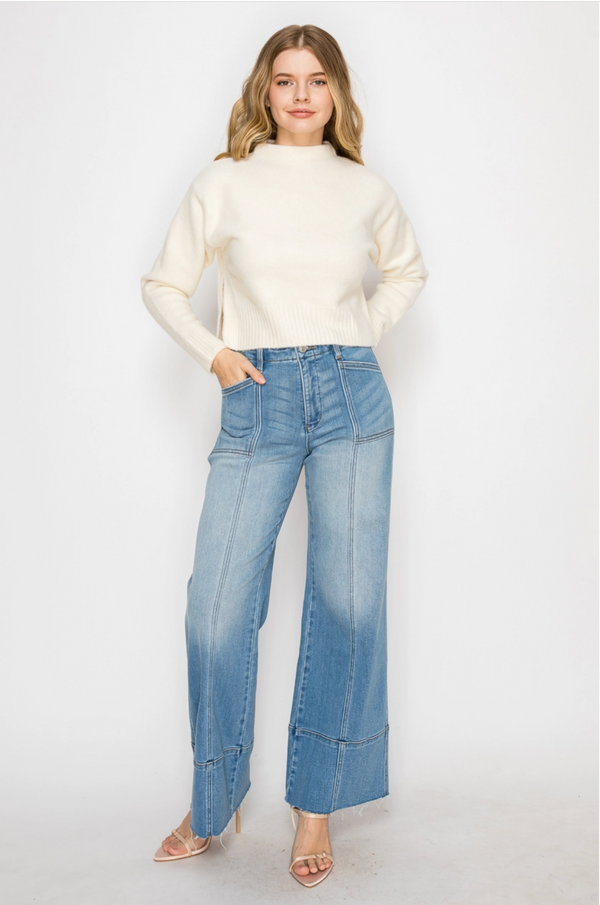 Turnback Denim Jean