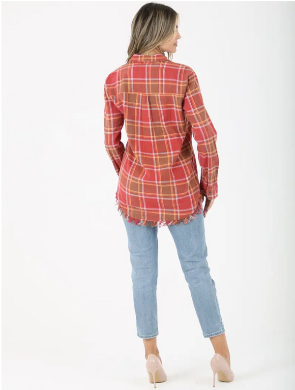Coronado Plaid Top