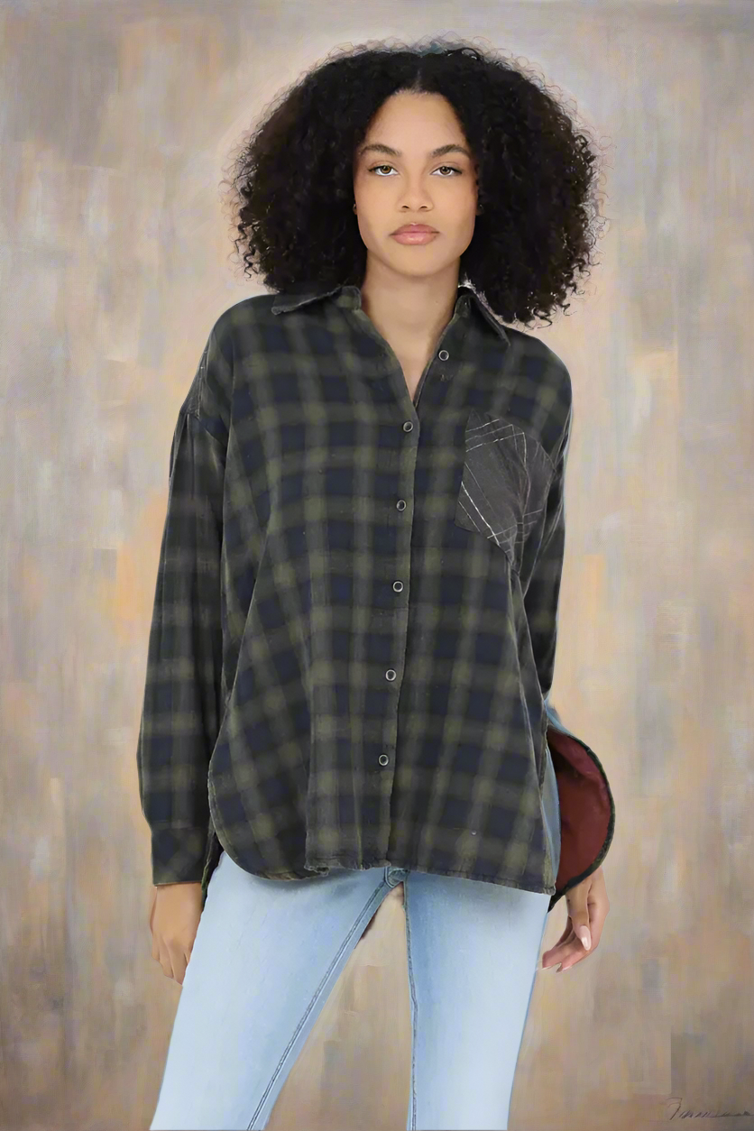 Woodlands Plaid Top