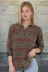 Gatlinburg Plaid Top