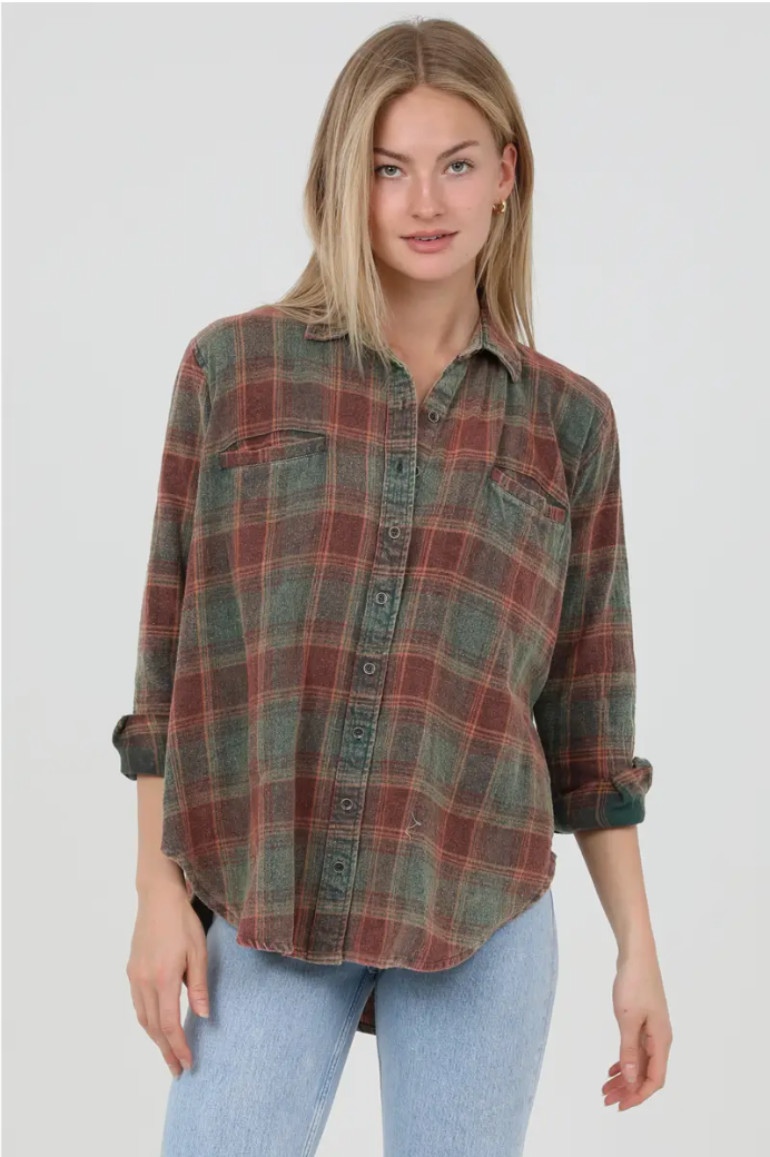 Gatlinburg Plaid Top