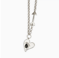 Heart & Arrow Pewter Necklace | Arrival 10/9