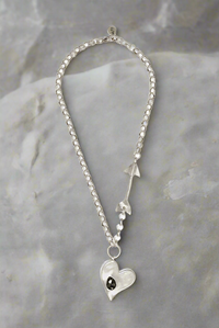 Heart & Arrow Pewter Necklace | Arrival 10/9