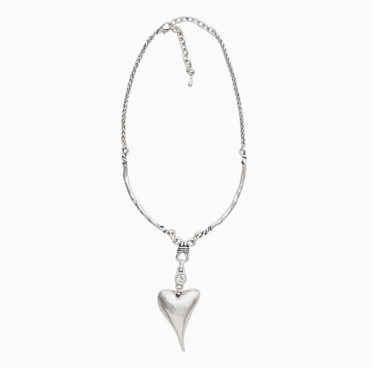 Full Heart Pewter Necklace | Arrival 10/9
