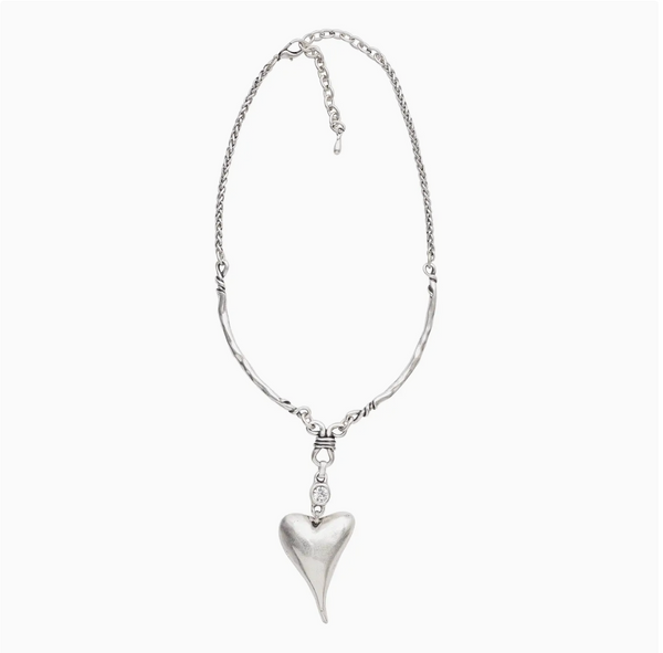 Full Heart Pewter Necklace | Arrival 10/9