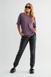 Slow Ride Waffle Knit Top