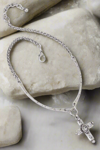 Crossroads Pewter Necklace