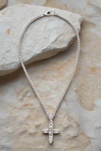 Crystal Cross Necklace