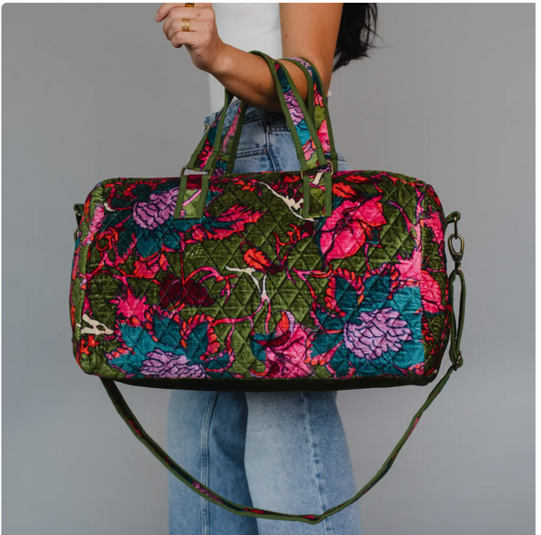 Just Bloom Quilted Duffle