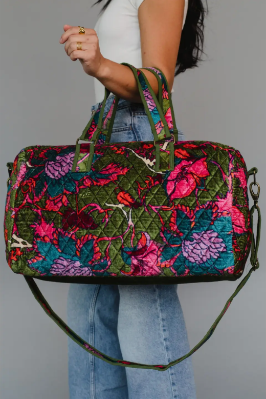 Just Bloom Quilted Duffle