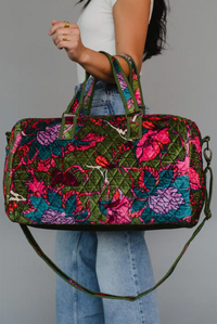 Just Bloom Quilted Duffle
