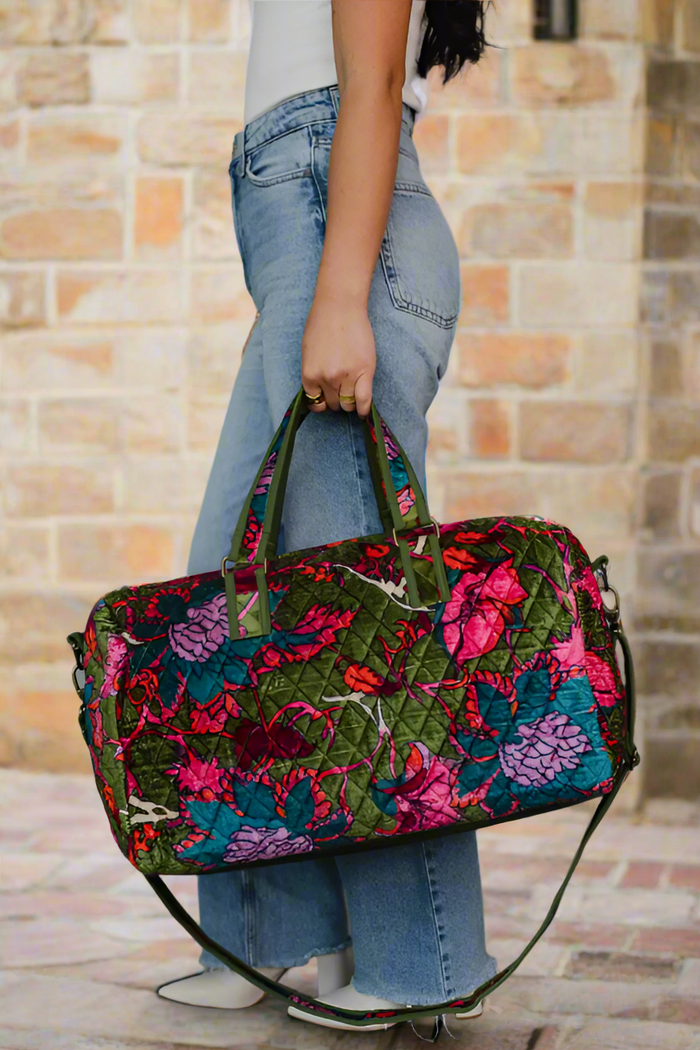 Just Bloom Quilted Duffle
