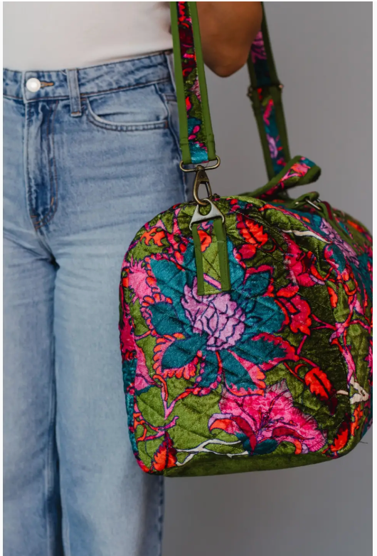 Just Bloom Quilted Duffle