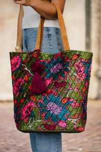 Just Bloom Quilted Tote