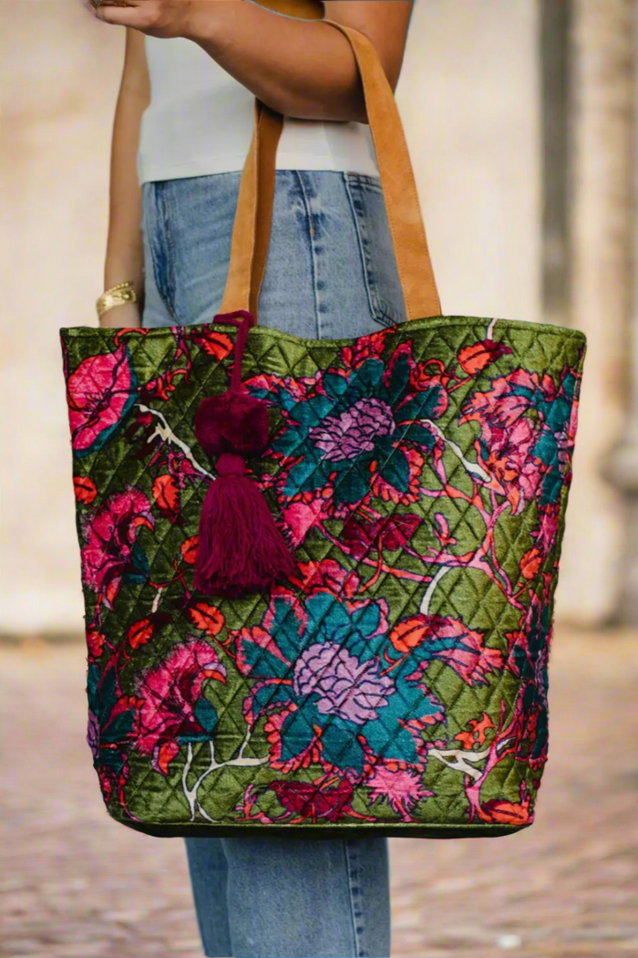 Just Bloom Quilted Tote