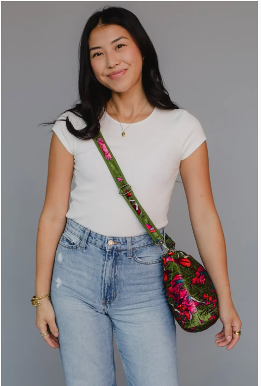 Just Bloom Quilted Crossbody