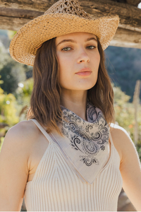 Paisley Floral Bandana | Beige | Arrival 10/9