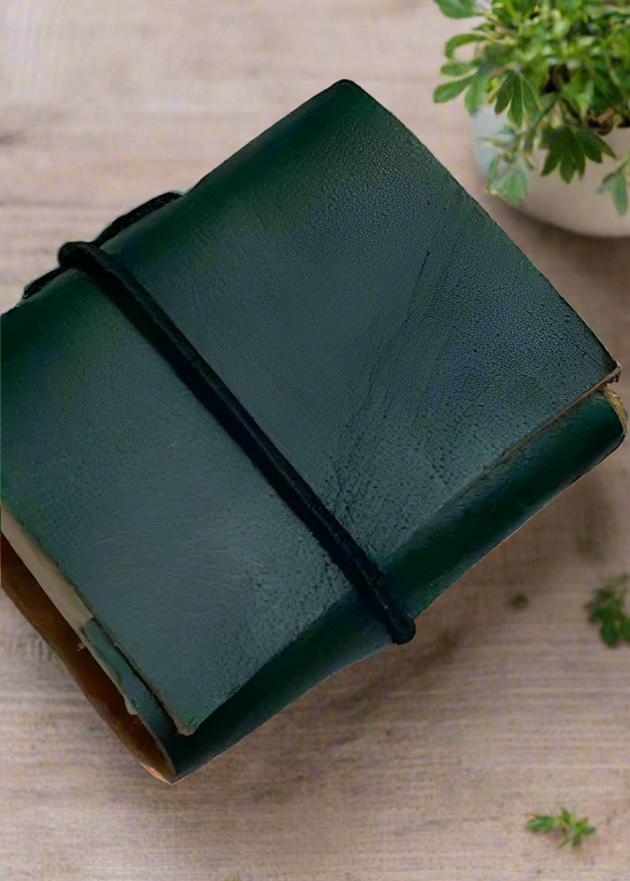 Mini Leather Journal | Green | Arrival 10/9