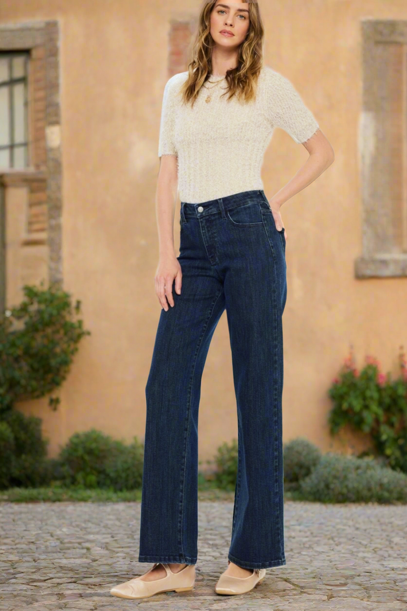 KanCan Dark Wide Leg Jean