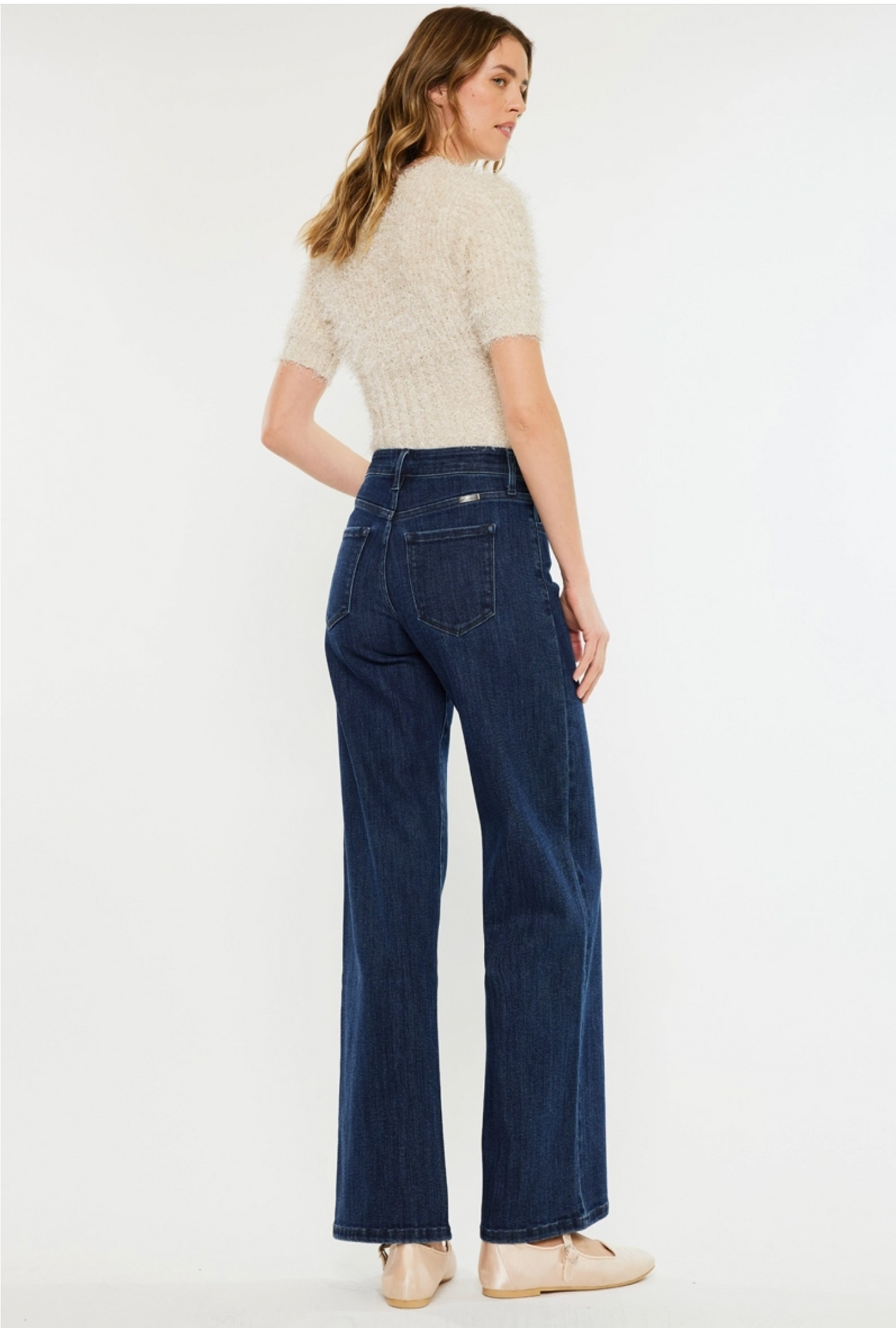 KanCan Dark Wide Leg Jean