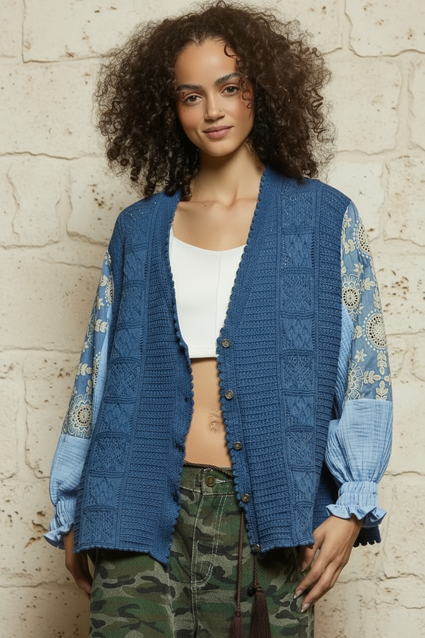 Marseille Cardigan In Blue