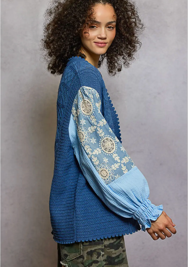 Marseille Cardigan In Blue