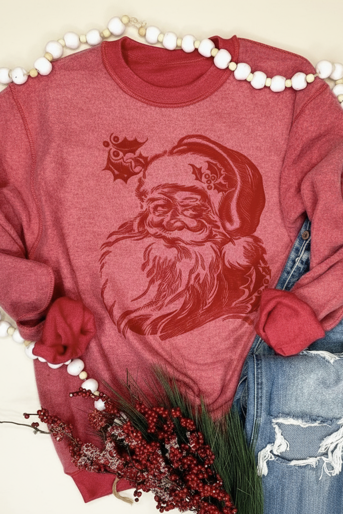 Inside-Out Santa Sweatshirt