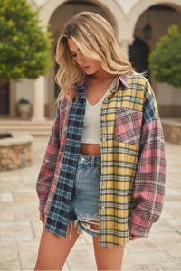 Neela Plaid Flannel Top