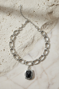 Midnight Hour Pewter Necklace