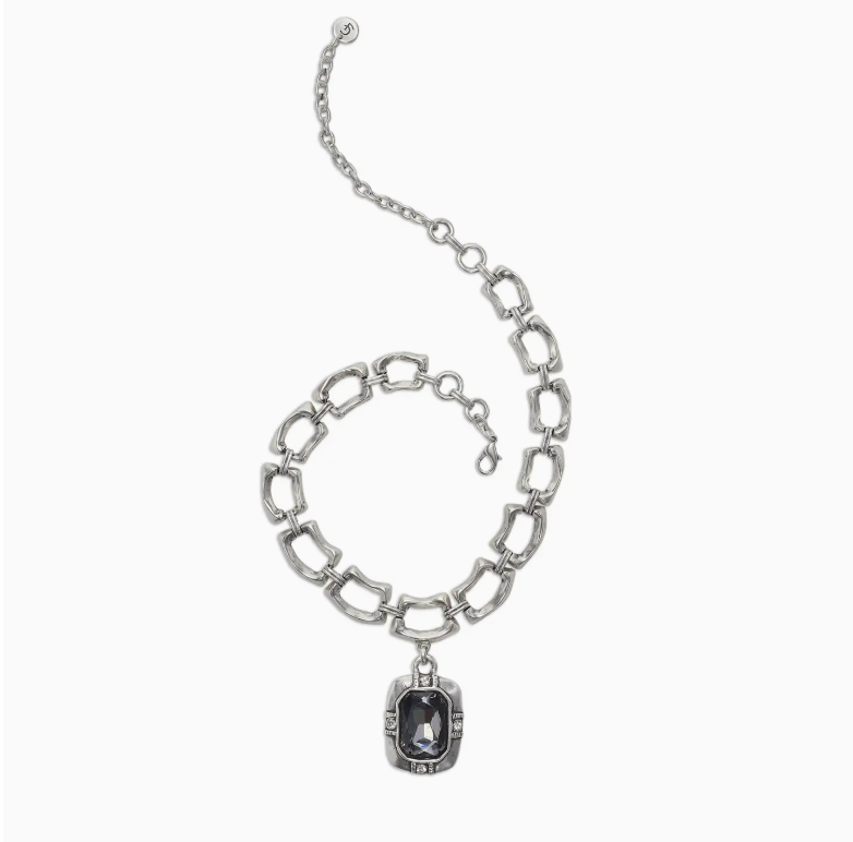 Midnight Hour Pewter Necklace