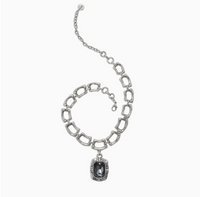 Midnight Hour Pewter Necklace
