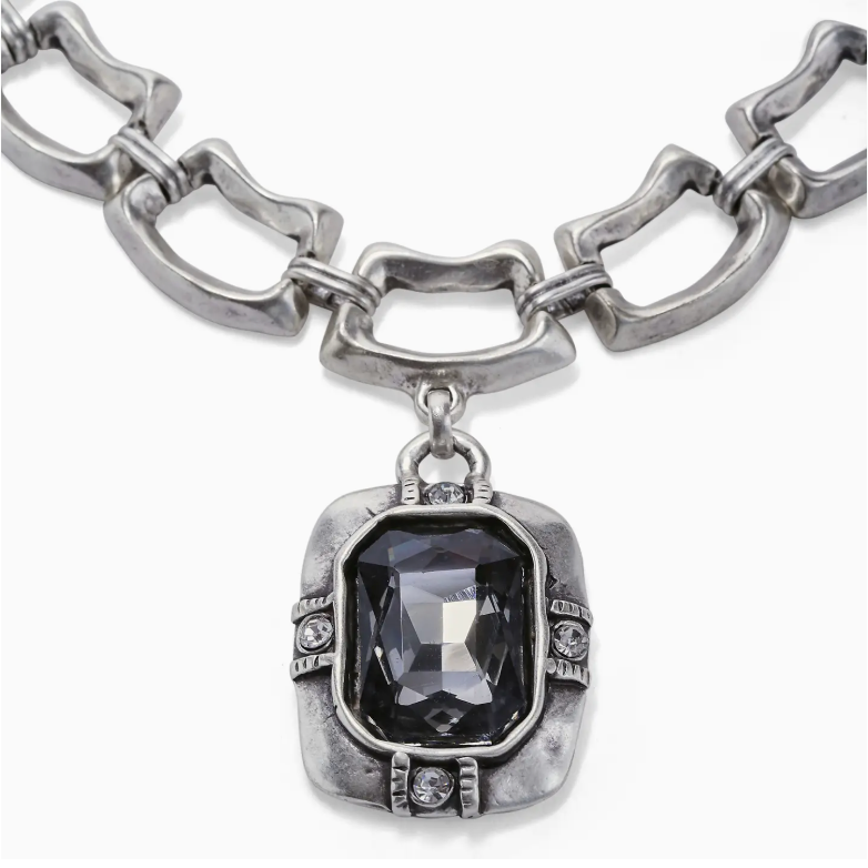 Midnight Hour Pewter Necklace