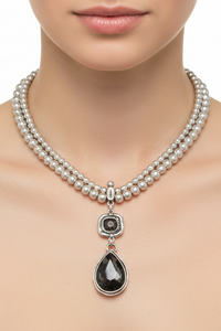 Don't Wait Up Pewter Necklace