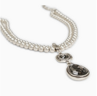 Don't Wait Up Pewter Necklace