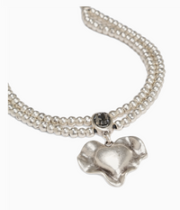 Heartbreaker With Stone Pewter Necklace