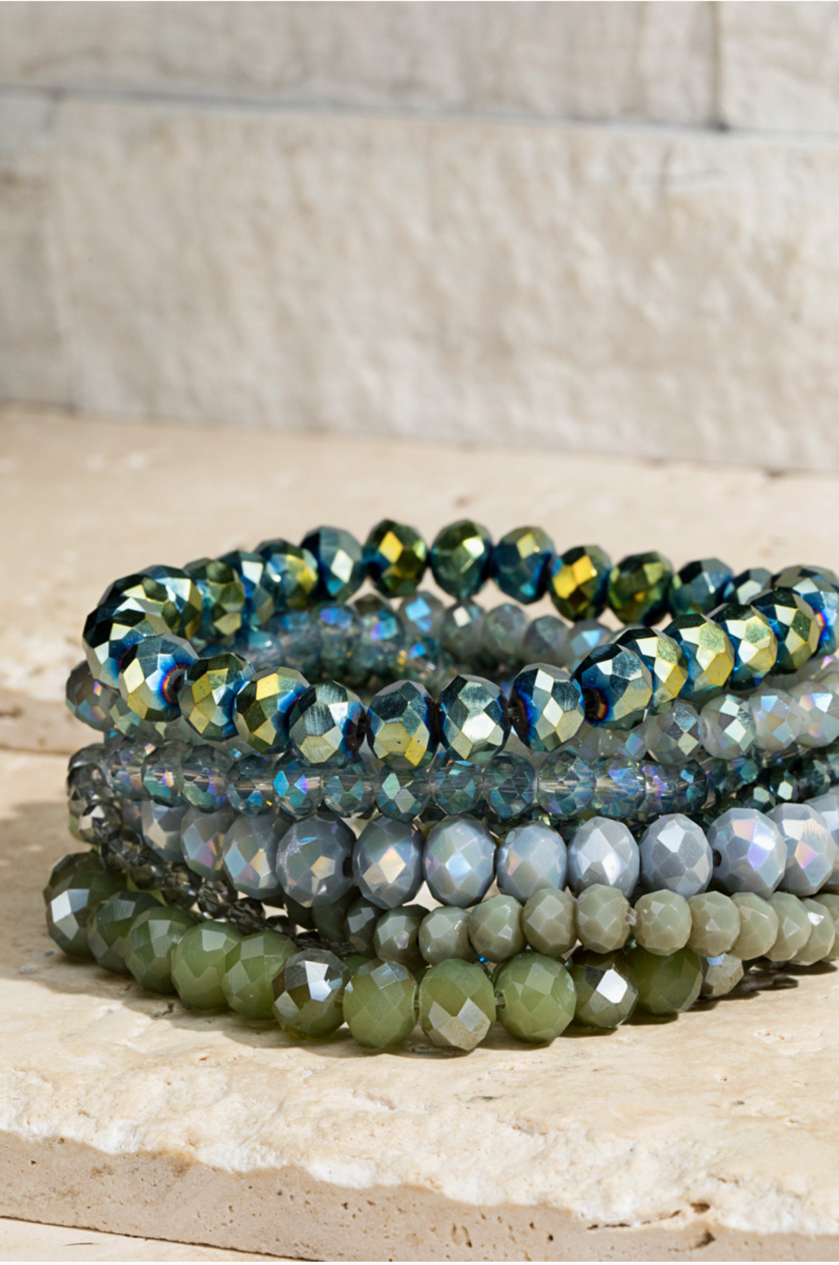 Glorious Bracelet Stack - Olive