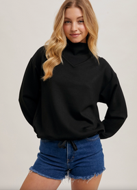 Mock Neck Pullover Top