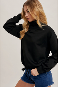 Mock Neck Pullover Top