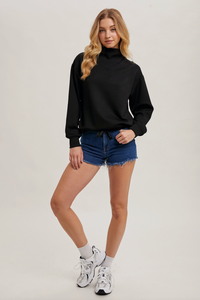 Mock Neck Pullover Top