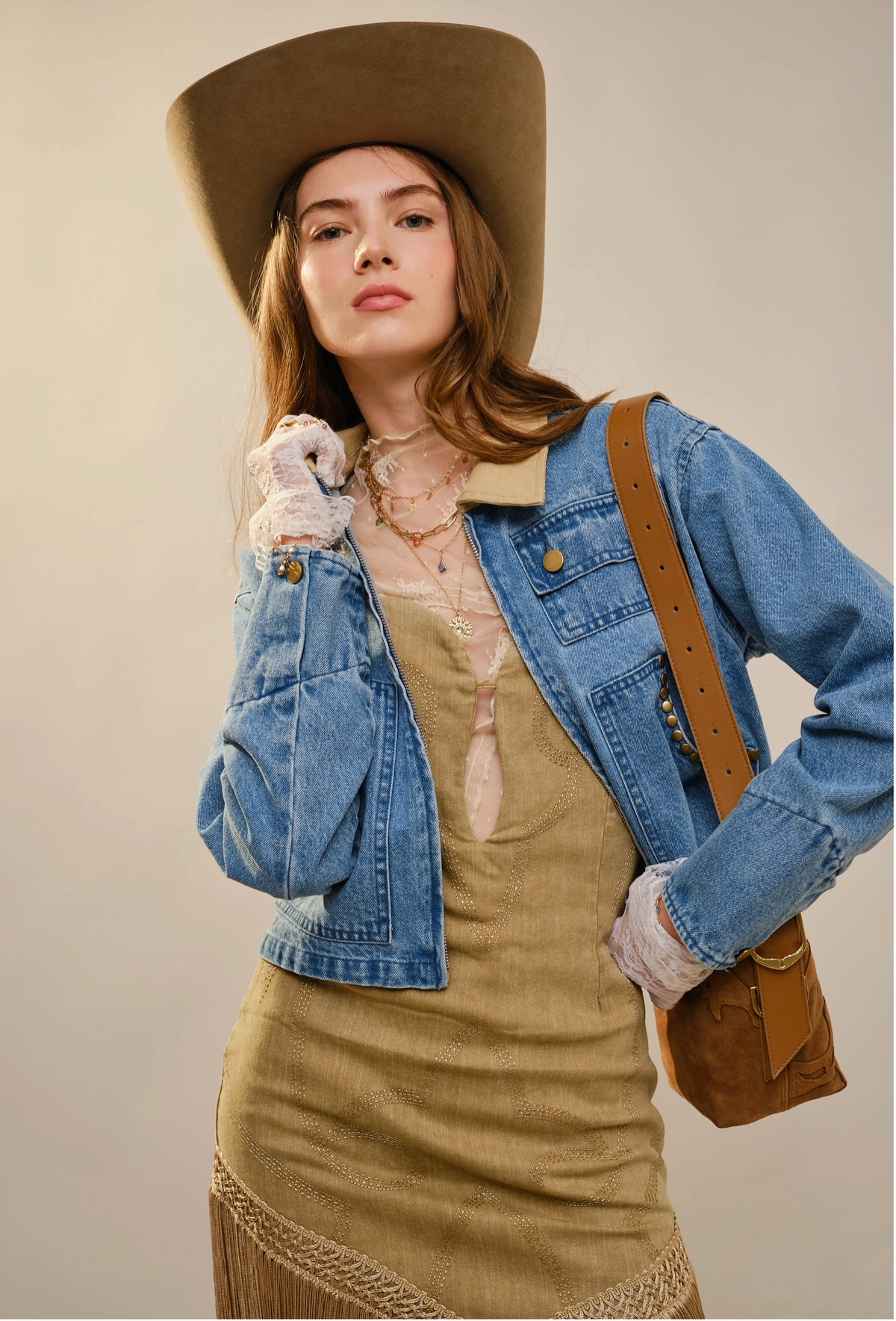 Two Steppin' Studded Denim Jacket | Arrival 12/19