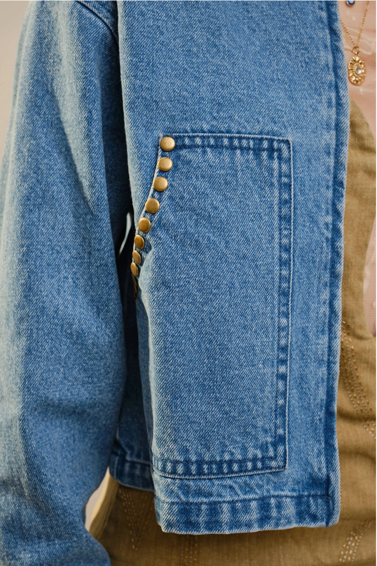 Two Steppin' Studded Denim Jacket | Arrival 12/19