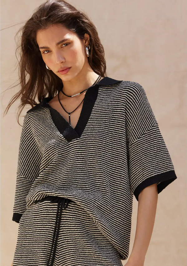 Logan Striped Knit Top