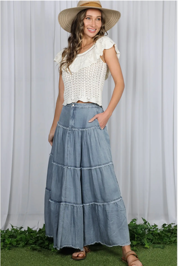 Jesse Tiered Maxi Skirt
