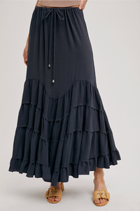 Ruffled Maxi Skirt