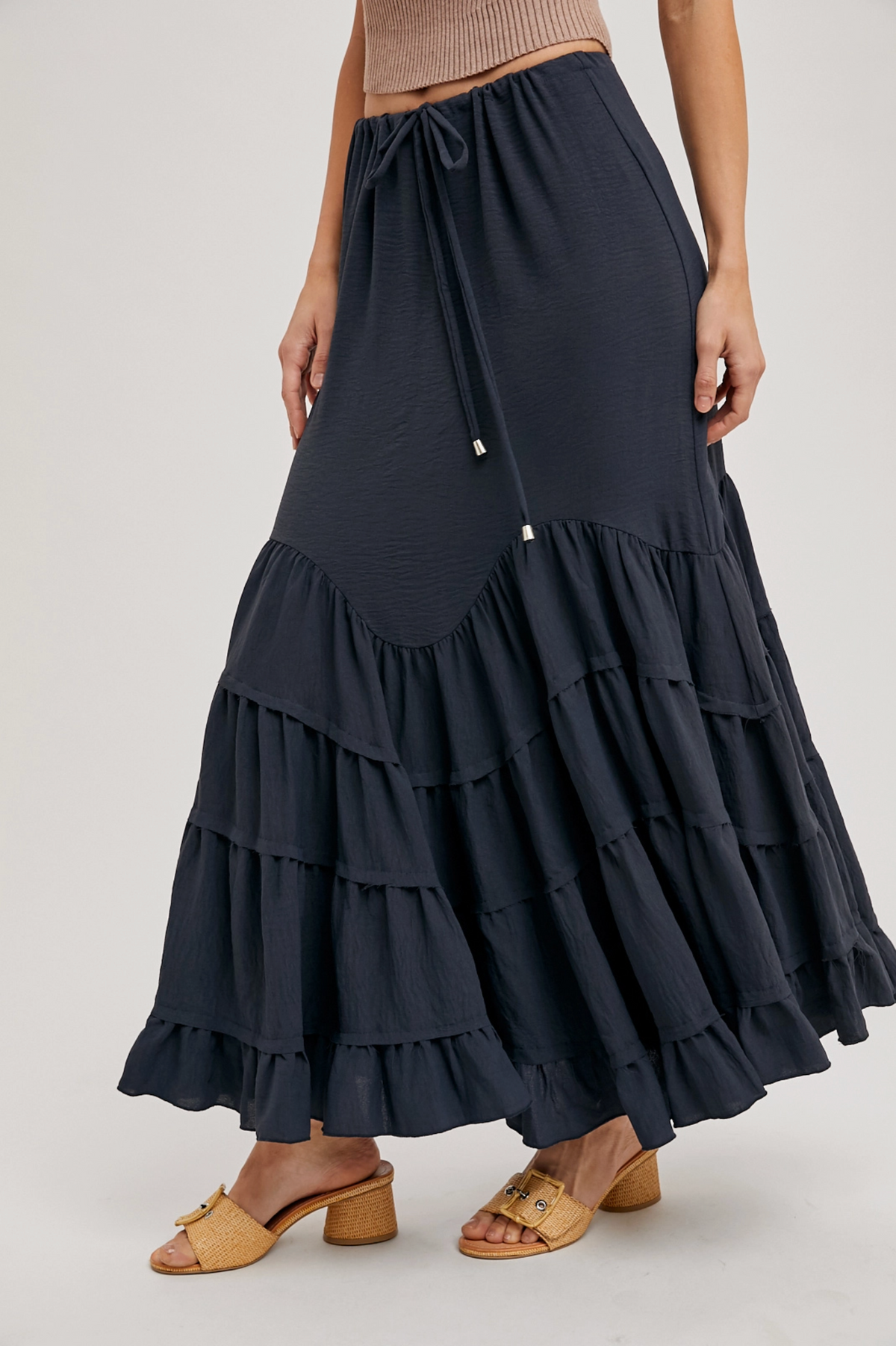 Ruffled Maxi Skirt