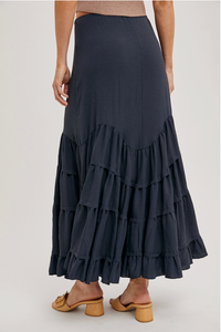 Ruffled Maxi Skirt