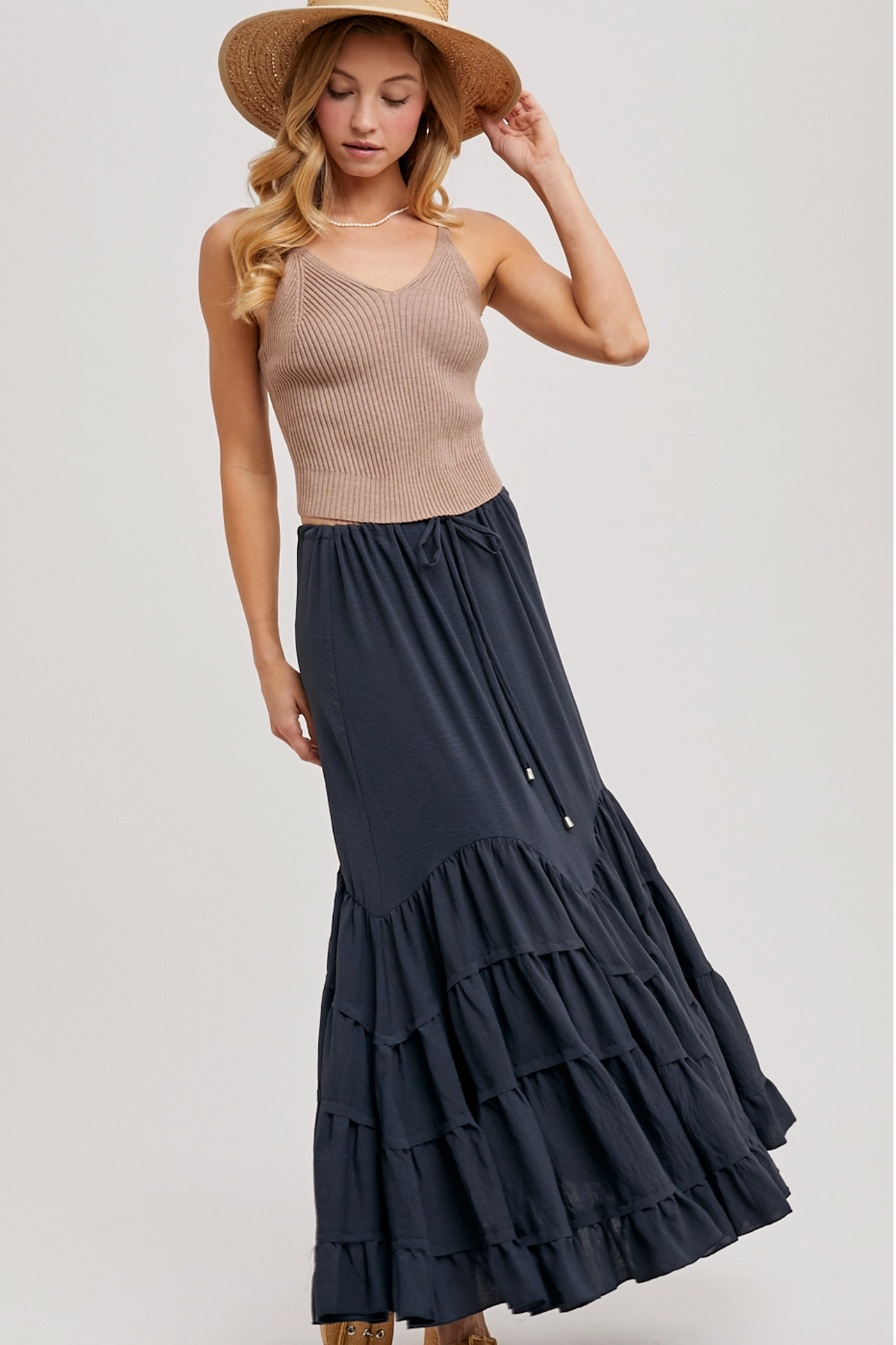 Ruffled Maxi Skirt