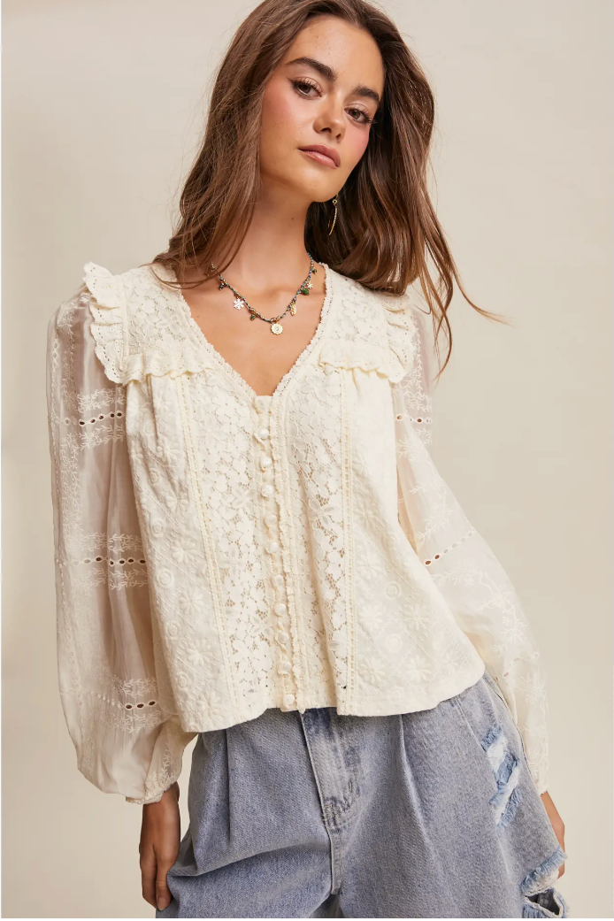 Aspen Embroidered Top