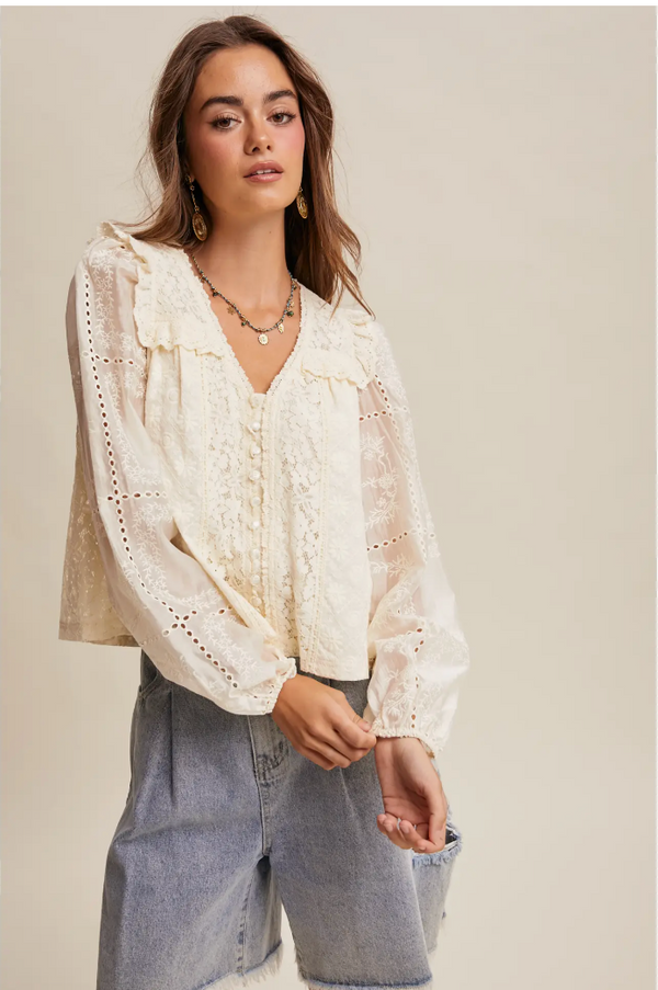 Aspen Embroidered Top